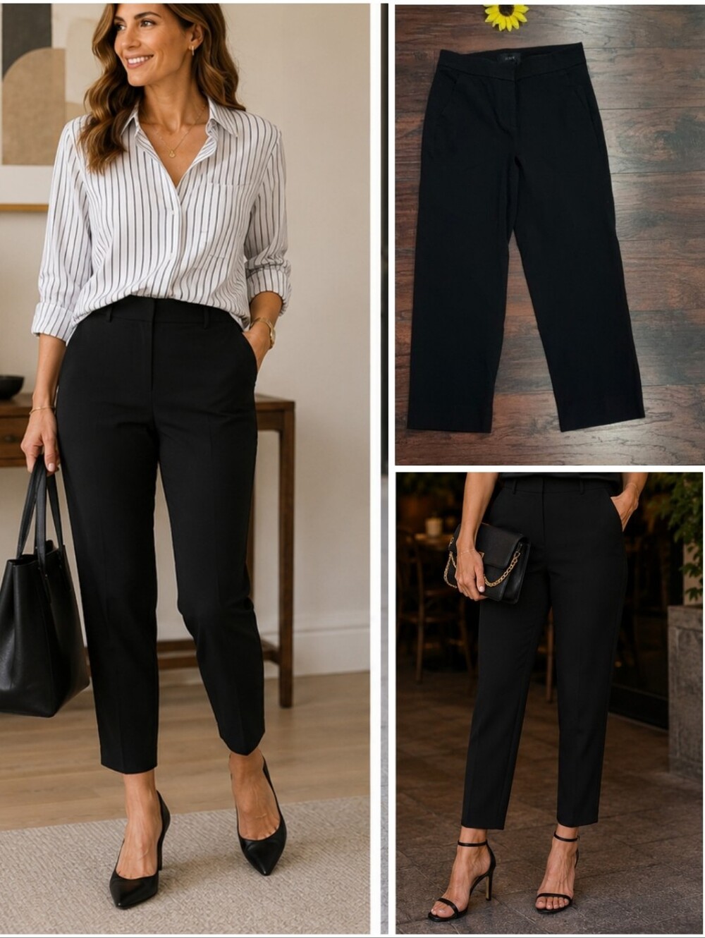 J.Crew Ankle Elegant Black Women's Pants